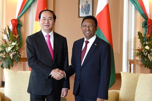 Chủ tịch nước Trần Đại Quang hội đàm với Tổng thống Madagascar - Hình 1