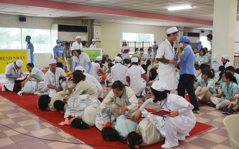 Hà Nội: Diễn tập điều tra, thực hành các biện pháp xử lý ngộ độc thực phẩm tập thể