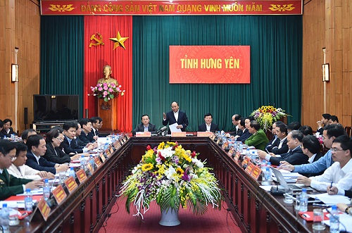Thủ tướng Nguyễn Xuân Phúc làm việc với lãnh đạo chủ chốt tỉnh Hưng Yên - Hình 1
