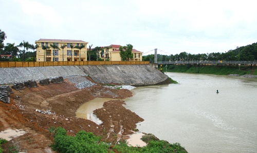 Điều chỉnh hạng mục dự án kè chống sạt lở tỉnh Thái Nguyên