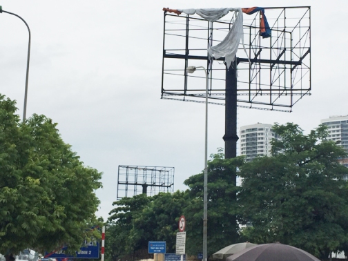 Hà Nội đã tháo dỡ 100% bảng quảng cáo hộp đèn vi phạm