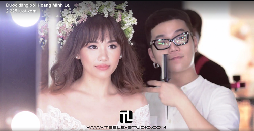Cô dâu Hari Won đẹp hút hồn trong clip hậu trường chụp ảnh cưới - Hình 1