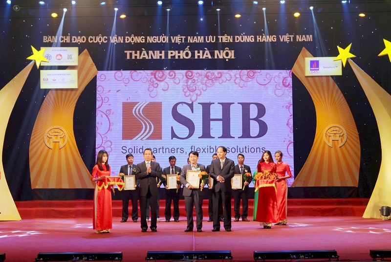SHB lọt TOP 10 Thương hiệu “hàng Việt Nam được người tiêu dùng yêu thích"