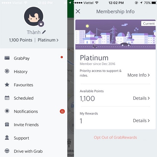 Grab ra mắt thử nghiệm chương trình GrabRewards
