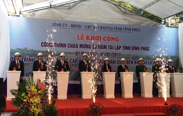 Vĩnh Phúc: Khởi công công trình chào mừng 20 tái lập tỉnh