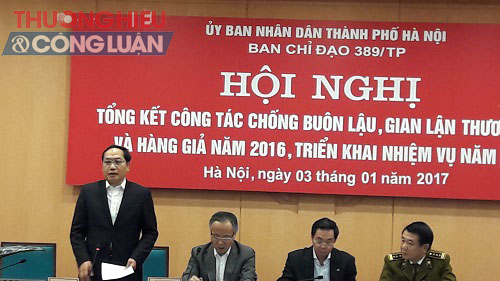 BCĐ 389/Hà Nội: Tổng kết công tác chống buôn lậu, GLTM, hàng giả năm 2016 - Hình 1
