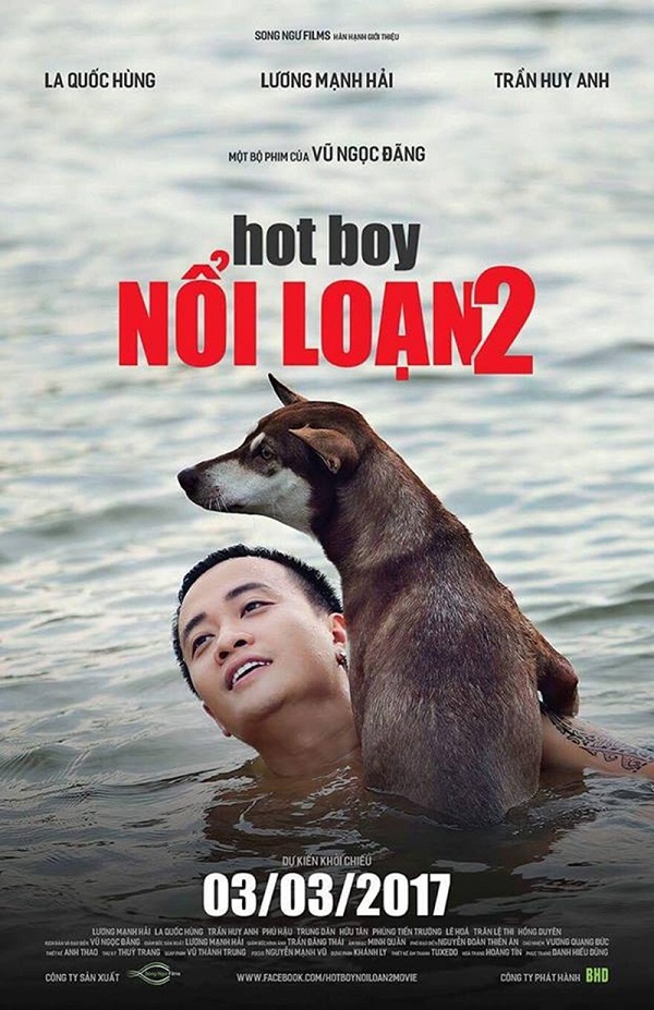 Lương Mạnh Hải thân thiết bên bạn diễn mới trong “Hot boy nổi loạn 2”