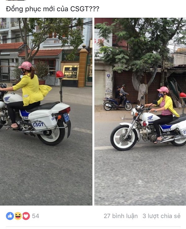 Hải Phòng: Xôn xao về hình ảnh phụ nữ mặc thường phục lái xe đặc chủng