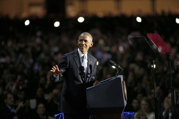 Tổng thống Obama rơi lệ khi đọc diễn văn cuối cùng trước khi từ nhiệm - Hình 8