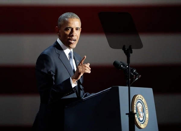 Tổng thống Obama rơi lệ khi đọc diễn văn cuối cùng trước khi từ nhiệm - Hình 10