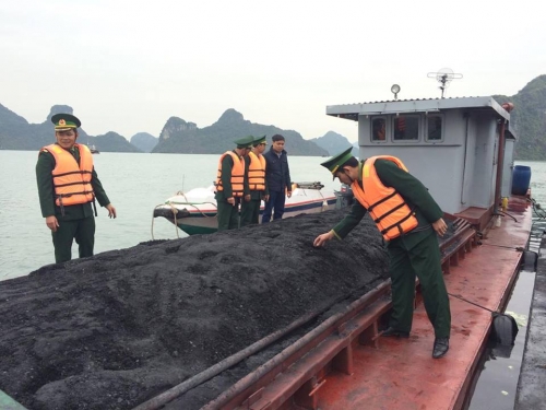 Hải Phòng: Bắt giữ hơn 200 tấn than vận chuyển trái phép
