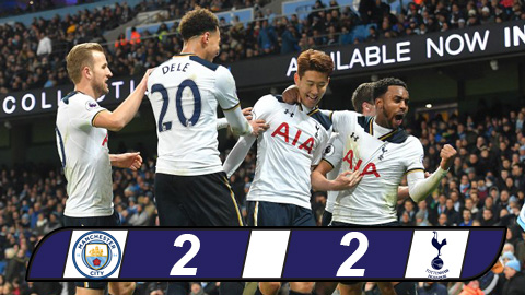 Man City chia điểm Tottenham: Công làm... thủ phá - Hình 1