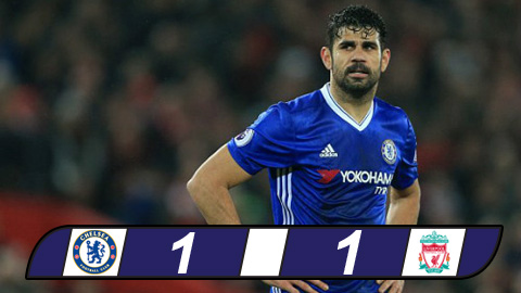 Vòng 23 Premier League: Diego Costa đá hỏng 11m, Chelsea bị Liverpool cầm chân - Hình 1
