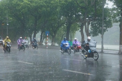 Thời tiết cả nước có mưa