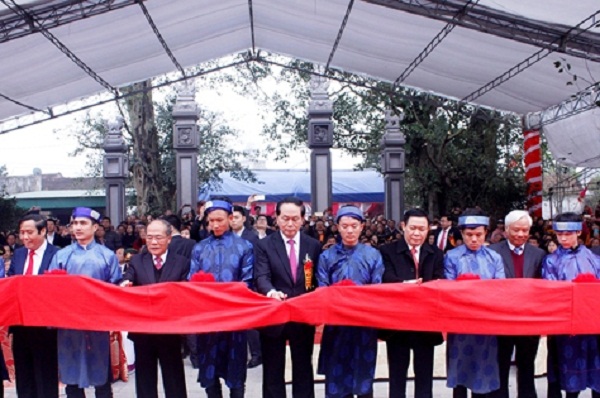 Hà Tĩnh: Chủ tịch nước Trần Đại Quang dự Lễ khánh thành đền thờ Mai Hắc Đế - Hình 1