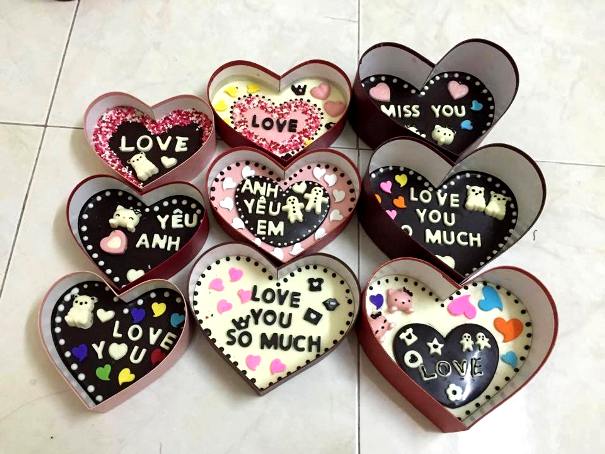 Quà tặng Valentine 2017: Đa dạng socola handmade ‘siêu độc đáo’