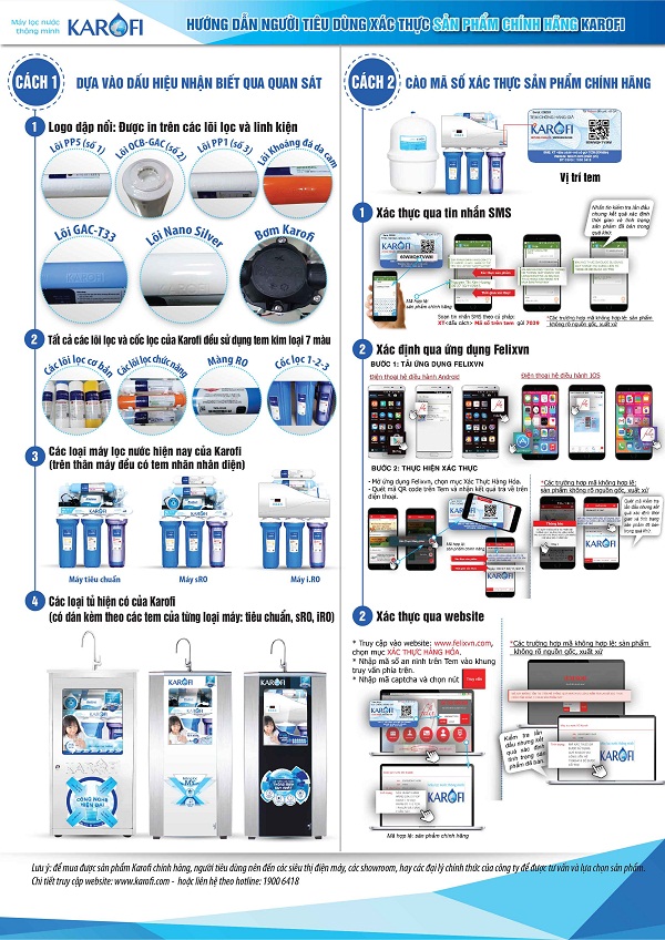 Để không mua phải máy lọc nước giả