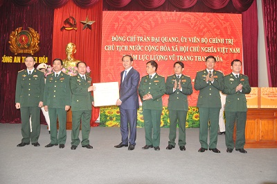 Chủ tịch nước Trần Đại Quang tới thăm và làm việc với lực lượng vũ trang tỉnh Thanh Hóa - Hình 1