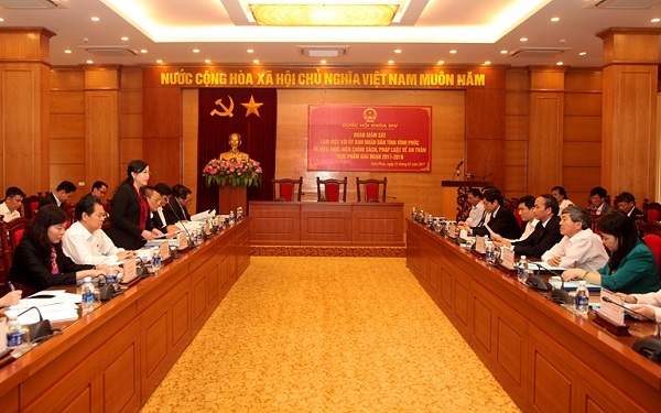 Quốc hội giám sát việc thực hiện pháp luật về an toàn thực phẩm tại Vĩnh Phúc