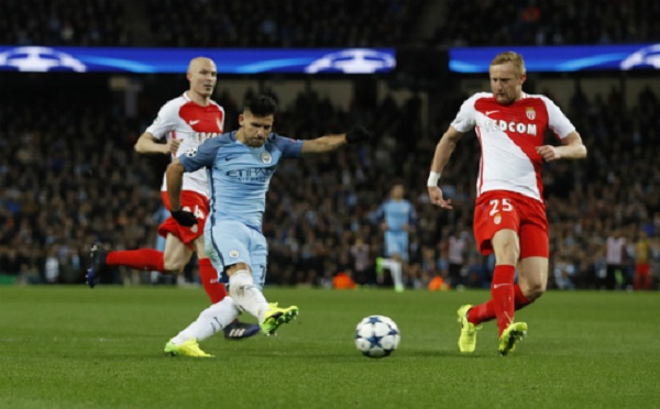 Champions League: Aguero tỏa sáng, Man City “bắn hạ” Monaco