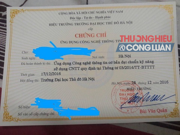 Cấp chứng chỉ CNTT: Trường ĐH Thủ đô Hà Nội có làm trái quy định của Bộ GD&ĐT? - Hình 2