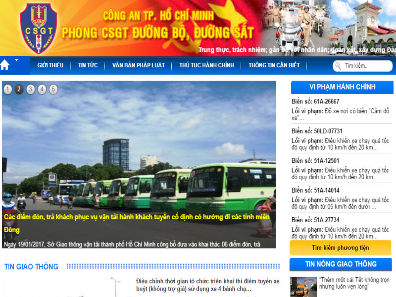 Ra mắt Trang thông tin điện tử Cảnh sát giao thông TP. Hồ Chí Minh - Hình 1