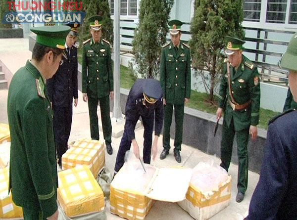 Lạng Sơn: Bắt giữ 500 kg nầm lợn nhập lậu