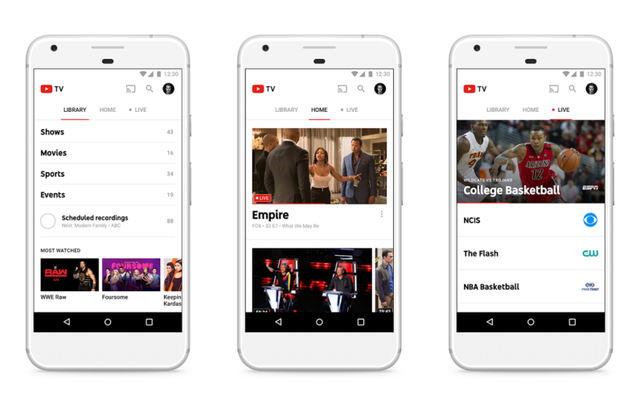 YouTube ra mắt dịch vụ truyền hình trực tiếp - Hình 1
