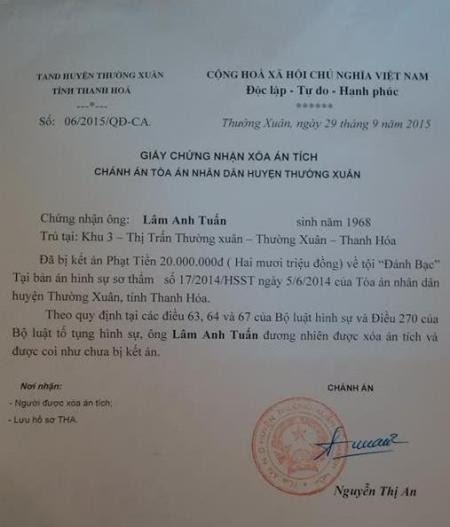 Thanh Hóa: Vừa xóa hết án tích vẫn được bổ nhiệm làm Trưởng phòng GD&ĐT?
