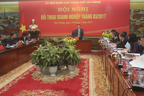 Hải Phòng: Hội nghị đối thoại doanh nghiệp tháng 3/2017