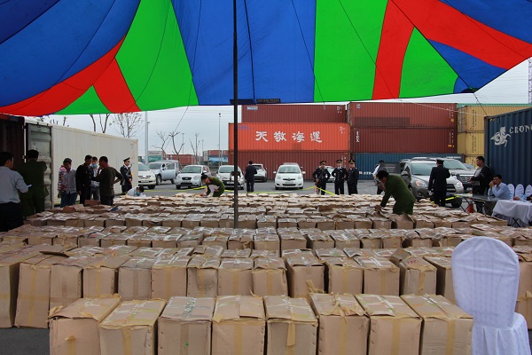 2 container lá Khát về cảng Hải Phòng như thế nào?