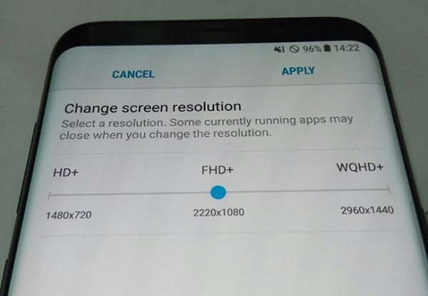 Samsung Galaxy S8 có thể “biến hóa” độ phân giải màn hình? - Hình 1