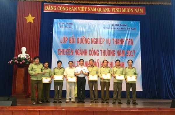 Thanh tra Bộ Công thương: Cấp 142 chứng nhận bồi dưỡng nghiệp vụ thanh tra chuyên ngành
