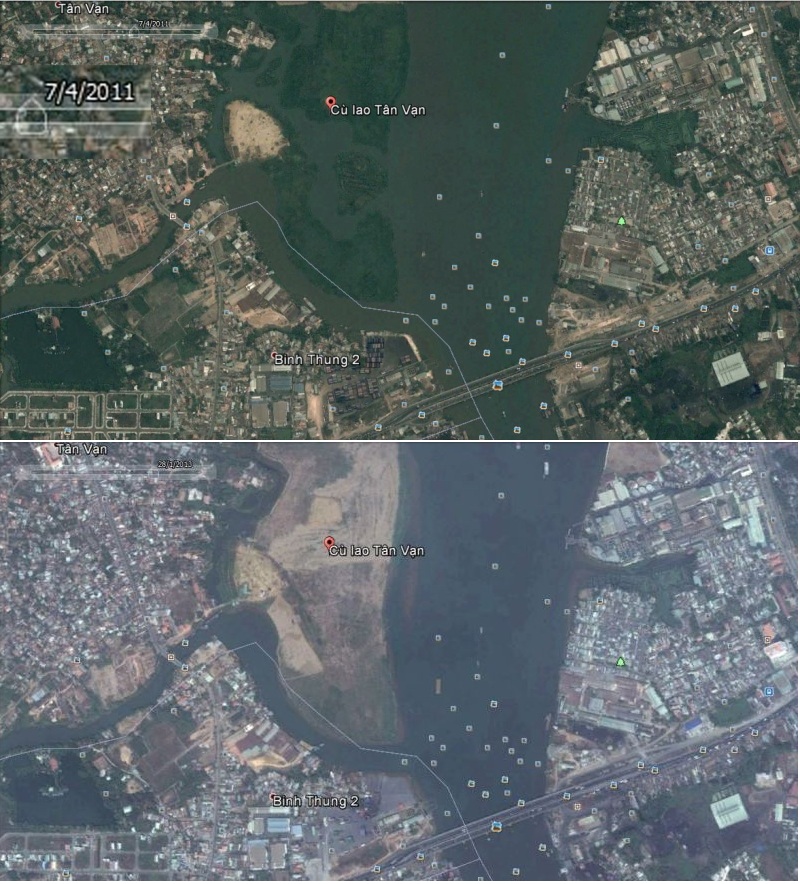 Cù lao Tân Vạn từ 2005 tới nay, sau DA "lấp sông Đồng Nai" của Tín Nghĩa Á Châu