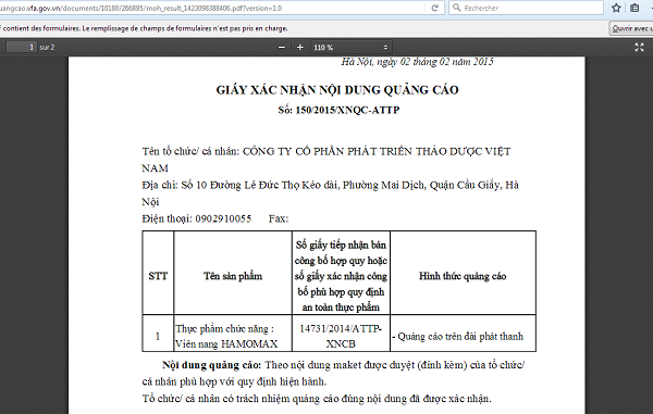 TPCN Hamomax quảng cáo như “thần dược” trong điều trị, chữa bệnh mỡ máu? - Hình 3