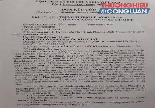 Bài 8- Vụ DN Kim Phát : Tách hợp đồng, hợp thức hóa số tiền chiếm đoạt của khách hàng