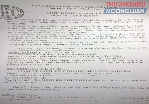 TP. HCM: Tranh chấp hợp đồng thuê đất, Công ty Quản lý bay miền Nam bị kiện