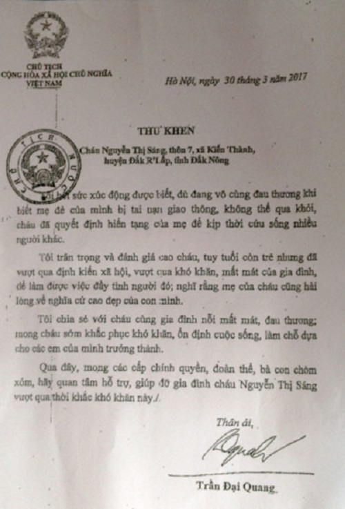 Hà Tĩnh: Trao thư khen của Chủ tịch nước cho cô gái hiến tạng mẹ ruột cứu người - Hình 2