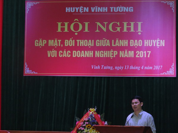 Huyện Vĩnh Tường (Vĩnh Phúc): Gặp gỡ, đối thoại với doanh nghiệp