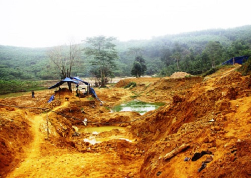 Làm rõ phản ánh tình trạng khai thác khoáng sản trái phép tại mỏ vàng Bồng Miêu