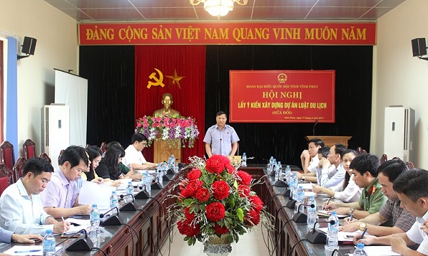 Vĩnh Phúc: Lấy ý kiến xây dựng dự án Luật Du lịch trình Quốc hội