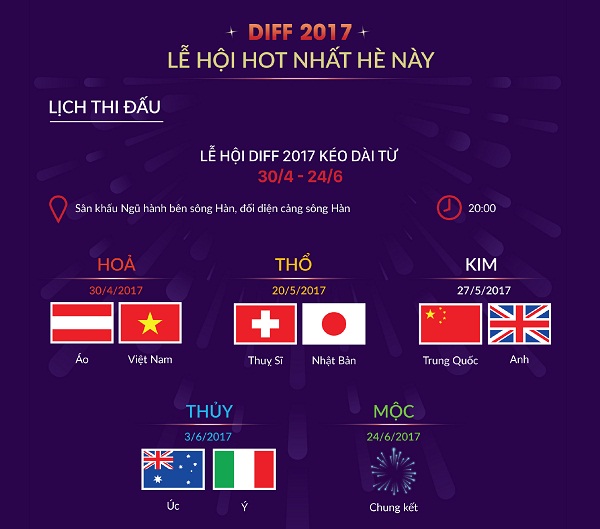 DIFF 2017 mở màn ấn tượng với Không gian ẩm thực Ngũ hành lớn nhất Đà Nẵng - Hình 1