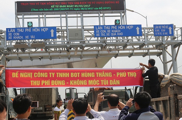 Bộ GTVT có ý kiến về trạm thu phí BOT Tam Nông