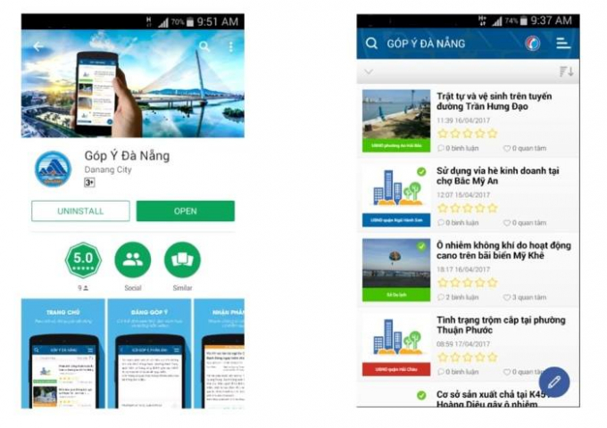 Đà Nẵng: Giới thiệu ứng dụng góp ý và tra cứu xe bus phục vụ người dân