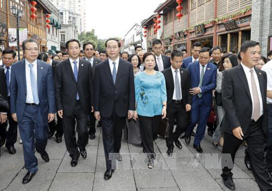 Chủ tịch nước Trần Đại Quang thăm tỉnh Phúc Kiến