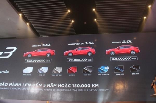 THACO ra mắt Mazda3 - 2017 với công nghệ, trang thiết bị cải tiến - Hình 3