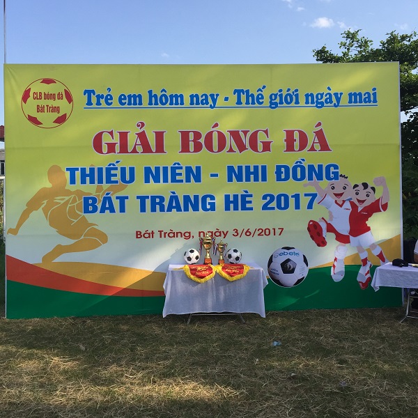 Sôi động Giải Bóng đá thiếu niên - nhi đồng Bát Tràng hè 2017