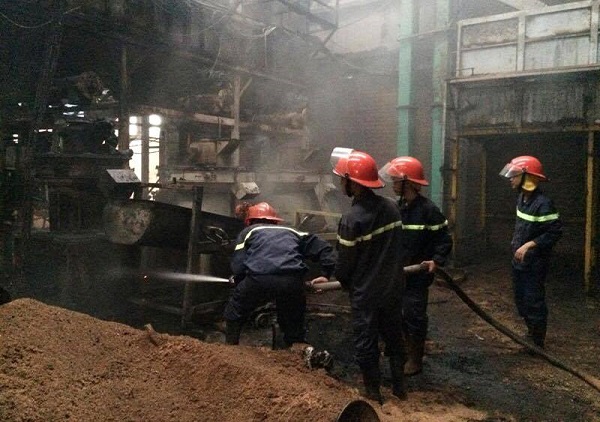 Quảng Ninh: Cháy xưởng sản xuất mùn cưa do chập điện