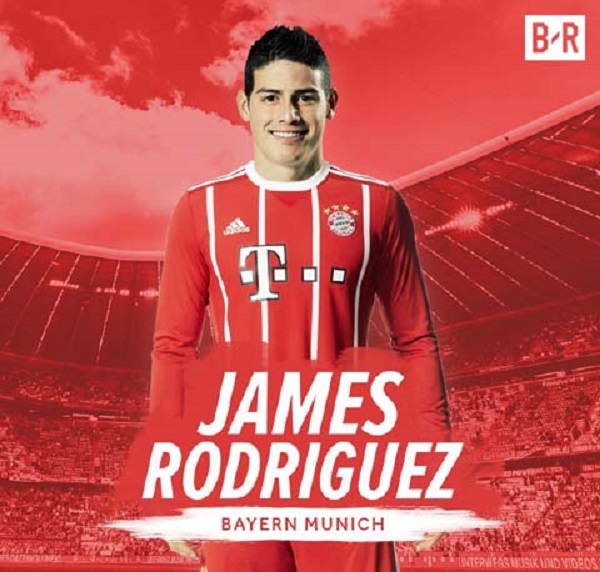 Sốc James Rodriguez chính thức gia nhập Bayern Munich theo dạng cho mượn