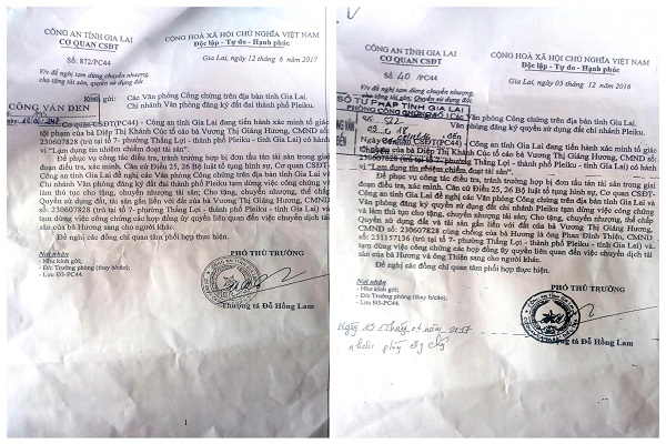 Gia Lai: Hai văn bản đề nghị tạm dừng chuyển nhượng, cho tặng tài sản và QSDĐ có nhiều nghi vấn???